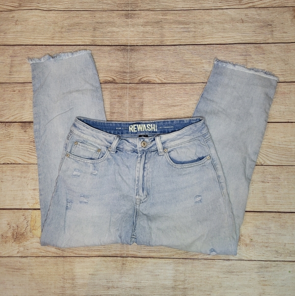 Rewash Denim - Rewash vintage reunion distressed cropped boyfriend Jean's